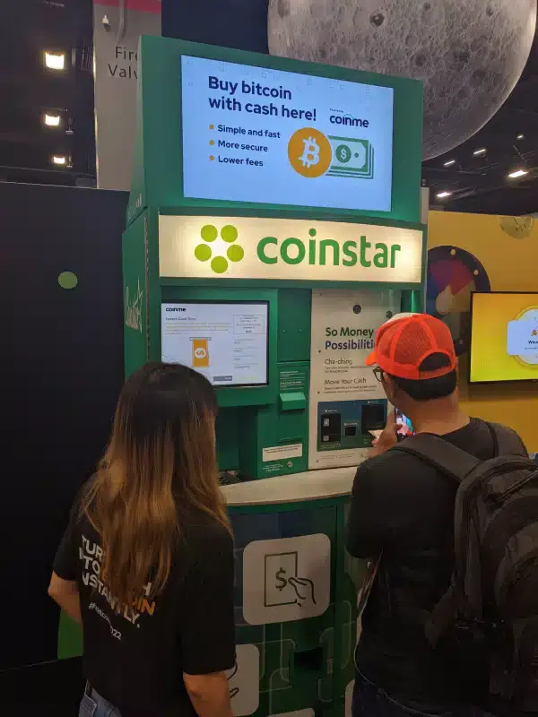 Bitcoin 2022 conference, coinme booth